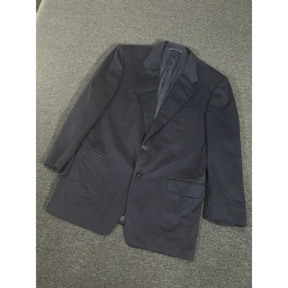 Hickey Freeman Blazer Jacket Men's 40R Blue Loro Piana 100% Cashmere Modern